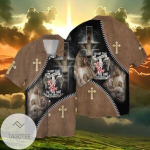 4th Of July Independence Day I Am Not That Perfect Christian I Am The One That Knows I Need Jesus Graphic Print Short Sleeve Hawaiian Casual Shirt Vesles2014S