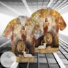 4th Of July Independence Day Jesus God Lion For Men And Women Graphic Print Short Sleeve Hawaiian Casual Shirt Vesles2014S
