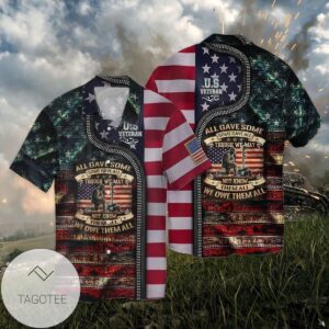 4th Of July Independence Day Memorial Day All Gave Some OWe Owe Them All Graphic Print Short Sleeve Hawaiian Casual Shirt Vesles2014S