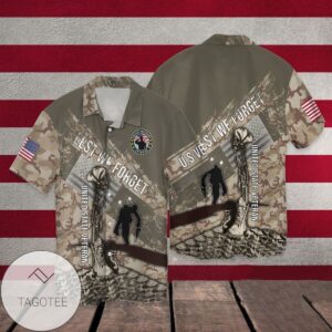 4th Of July Independence Day Memorial Day Lest We Forget United State Veteran Graphic Print Short Sleeve Hawaiian Casual Shirt Vesles2014S