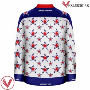 4th of July Stars Ugly Sweater Holiday Hockey Jersey - Vesles2014S 3