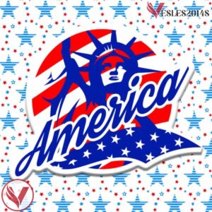 4th of July Statue of Liberty Ugly Sweater Holiday Hockey Jersey - Vesles2014S 4