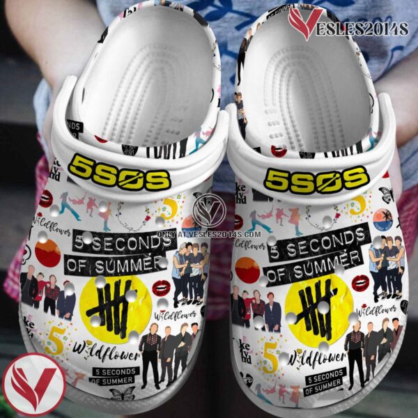 5 Seconds Of Summer Music Crocs Crocband Clogs Shoes, Unique Gifts For Fans Style 3 - Vesles2014S 2