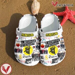 5 Seconds Of Summer Music Crocs Crocband Clogs Shoes, Unique Gifts For Fans Style 3 - Vesles2014S