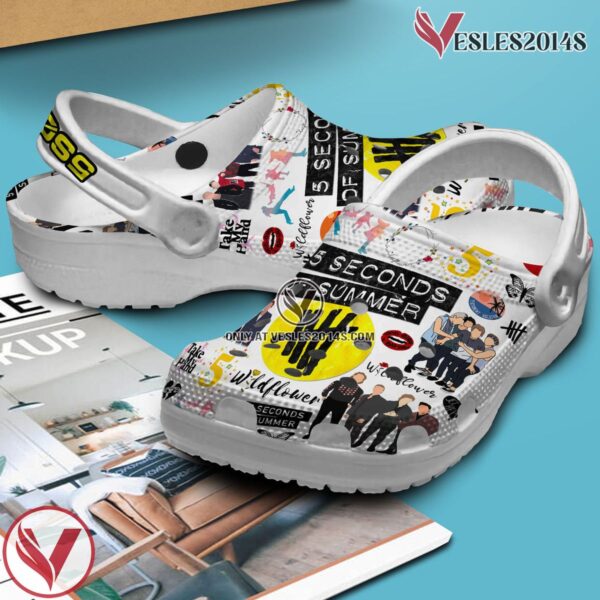 5 Seconds Of Summer Music Crocs Crocband Clogs Shoes, Unique Gifts For Fans Style 3 - Vesles2014S 4