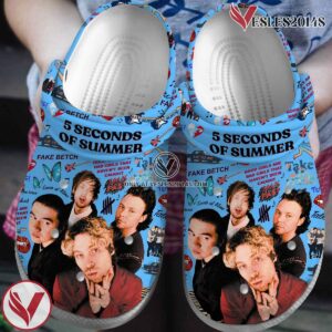 5 Seconds of Summer Band Music Crocs Crocband Clogs Shoes, Unique Gifts For Fans Style 1 - Vesles2014S