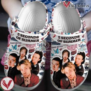 5 Seconds of Summer Band Music Crocs Crocband Clogs Shoes, Unique Gifts For Fans Style 1 - Vesles2014S