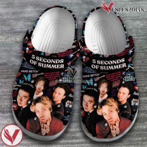 5 Seconds of Summer Band Music Crocs Crocband Clogs Shoes, Unique Gifts For Fans Style 3 - Vesles2014S 2