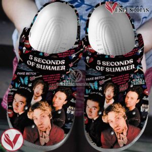 5 Seconds of Summer Band Music Crocs Crocband Clogs Shoes, Unique Gifts For Fans Style 3 - Vesles2014S