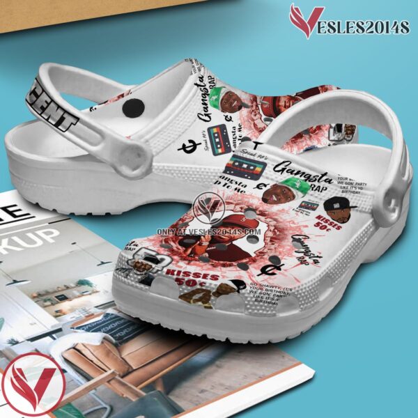 50 Cent Kisses Gangster Music Crocs Crocband Clogs Shoes, Unique Gifts For Fans - Vesles2014S 2