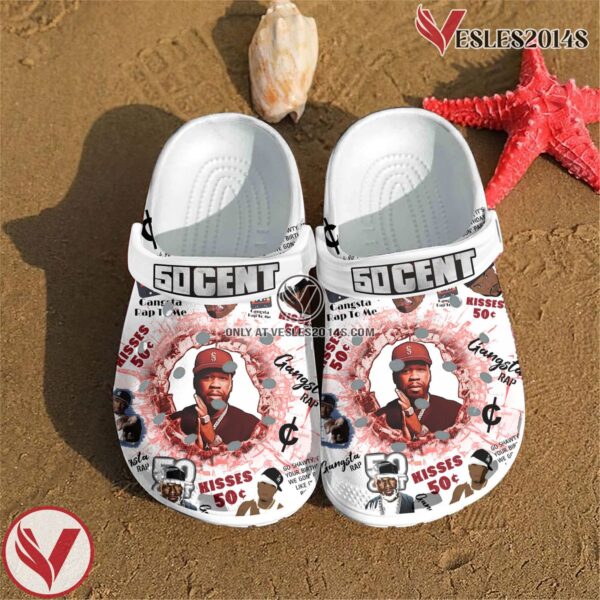 50 Cent Music Crocs Crocband Clogs Shoes, Unique Gifts For Fans - Vesles2014S 4