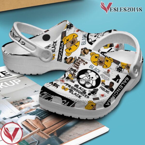 6lack Pronounced Black Music Crocs Crocband Clogs Shoes, Unique Gifts For Fans - Vesles2014S 2
