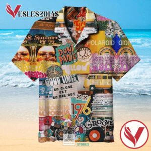 70s Vintage Vibe Collage Casual Hawaiian Shirt, Best Gifts For Summer Vesles2014S