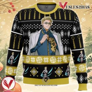 73 Sorcerer Nanami Kento Jujutsu Kaisen Ugly Christmas Sweater, Unique Christmas Gift For Fans - Vesles2014S