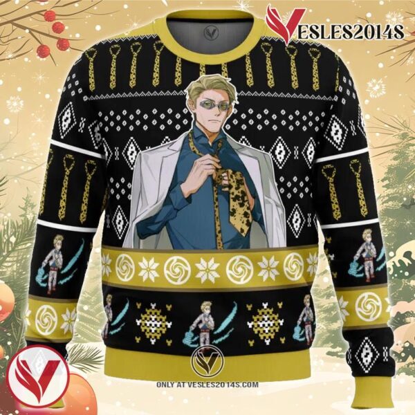 73 Sorcerer Nanami Kento Jujutsu Kaisen Ugly Christmas Sweater, Unique Christmas Gift For Fans - Vesles2014S