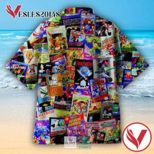 8 Bit Armageddon Retro Video Game Casual Hawaiian Shirt, Best Gifts For Summer Vesles2014S 2