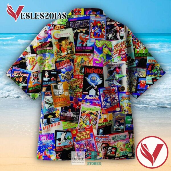 8 Bit Armageddon Retro Video Game Casual Hawaiian Shirt, Best Gifts For Summer Vesles2014S 2