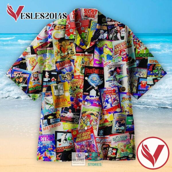 8 Bit Armageddon Retro Video Game Casual Hawaiian Shirt, Best Gifts For Summer Vesles2014S