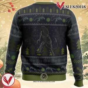 A Christmas Bug Hunt Xenomorph Ugly Christmas Sweater, Unique Christmas Gift For Fans - Vesles2014S 1