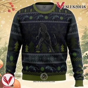 A Christmas Bug Hunt Xenomorph Ugly Christmas Sweater, Unique Christmas Gift For Fans - Vesles2014S