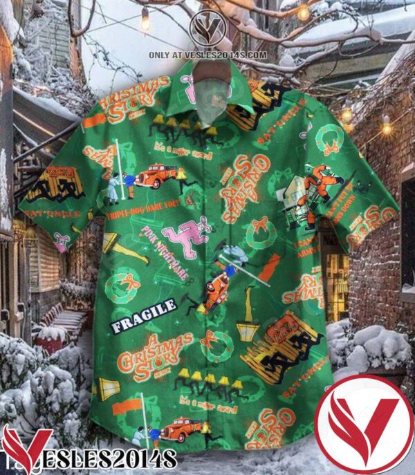 A Christmas Story Green Hawaiian Shirt, Unique Gifts For Friends - Vesles2014S 1