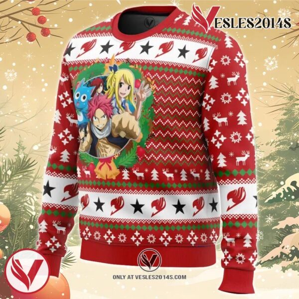 A Christmas Tail Fairy Tail Ugly Christmas Sweater, Unique Christmas Gift For Fans - Vesles2014S 1