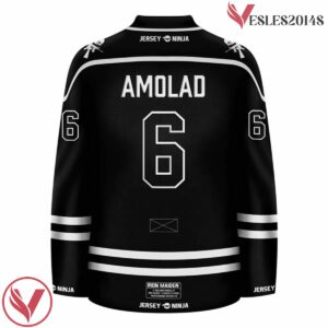 A Matter of Life and Death Iron Maiden Black Hockey Jersey - Vesles2014S 3