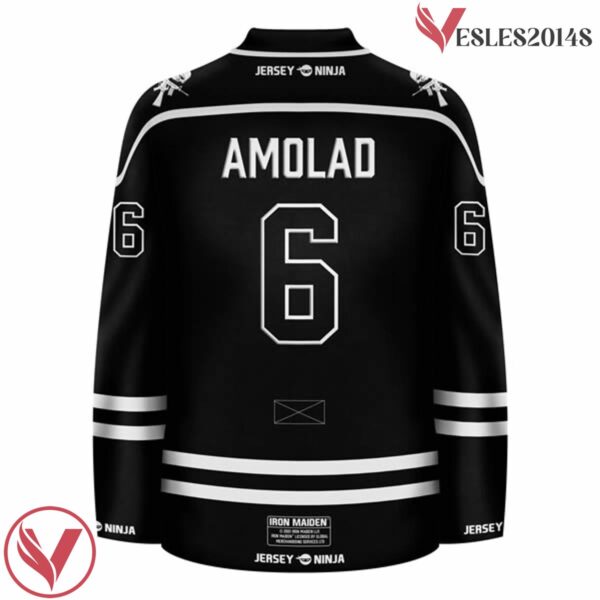 A Matter of Life and Death Iron Maiden Black Hockey Jersey - Vesles2014S 3