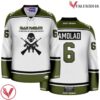 A Matter of Life and Death Iron Maiden White Hockey Jersey - Vesles2014S
