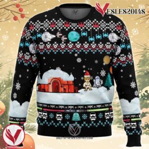 A New Christmas Star Wars Ugly Christmas Sweater, Unique Christmas Gift For Fans - Vesles2014S
