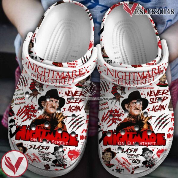 A Nightmare on Elm Street Movie Halloween Crocs Crocband Clogs Shoes Comfortable For Men Women and Kids Style 1 - Vesles2014S