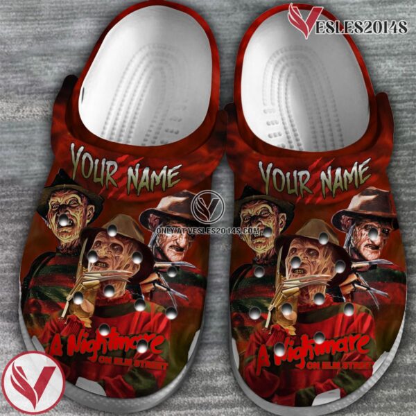 A Nightmare on Elm Street Movie Halloween Crocs Crocband Clogs Shoes Comfortable For Men Women and Kids Style 2 - Vesles2014S 2