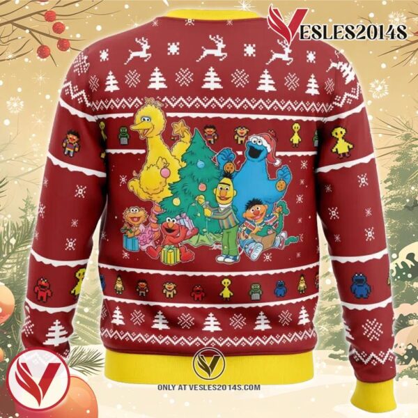 A Sesame Street Christmas Sesame Street Ugly Christmas Sweater, Unique Christmas Gift For Fans - Vesles2014S 1