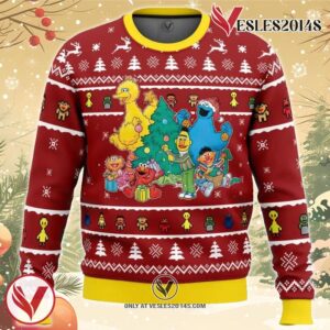A Sesame Street Christmas Sesame Street Ugly Christmas Sweater, Unique Christmas Gift For Fans - Vesles2014S