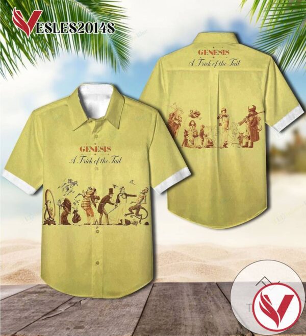 A Trick Of The Tail Studio Album By Genesis Hawaiian Shirt, Best Gift For Music Lovers Vesles2014S