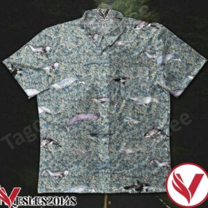 A Variety Of Different Whales Hawaiian Shirt, Unique Gifts For Friends - Vesles2014S 1