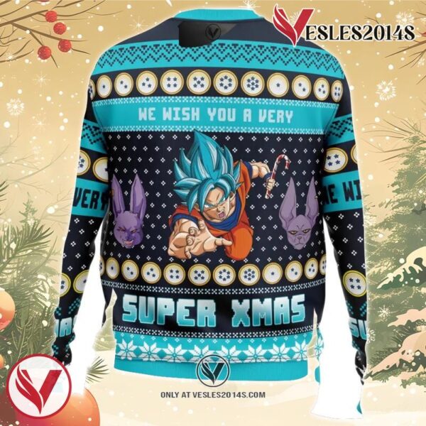 A Very Saiyan Christmas Dragon Ball Z Ugly Christmas Sweater, Unique Christmas Gift For Fans - Vesles2014S 1