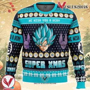 A Very Saiyan Christmas Dragon Ball Z Ugly Christmas Sweater, Unique Christmas Gift For Fans - Vesles2014S