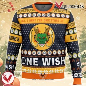 A Very Shenron Christmas Dragon Ball Z Ugly Christmas Sweater, Unique Christmas Gift For Fans - Vesles2014S