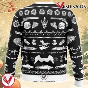 A Very Supernatural Christmas Supernatural Ugly Christmas Sweater, Unique Christmas Gift For Fans - Vesles2014S 1
