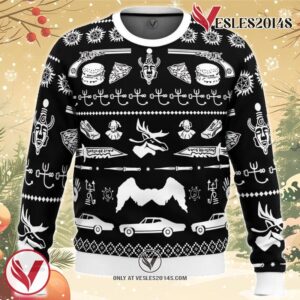 A Very Supernatural Christmas Supernatural Ugly Christmas Sweater, Unique Christmas Gift For Fans - Vesles2014S