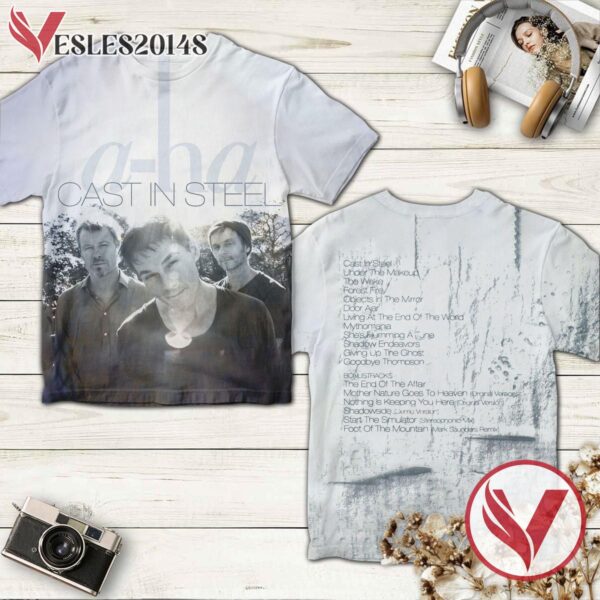 A-ha Cast In Steel Album Cover Shirt, Perfect Gifts For Music Lovers - Vesles2014S