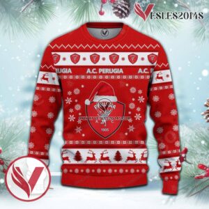 A.C. Perugia Sport Ugly Christmas Sweater, Unique Gifts For Fans - Vesles2014aS 2