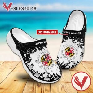 A.James Clark School of Engineering Crocs Classic Clogs, Unique Footwear For Fans