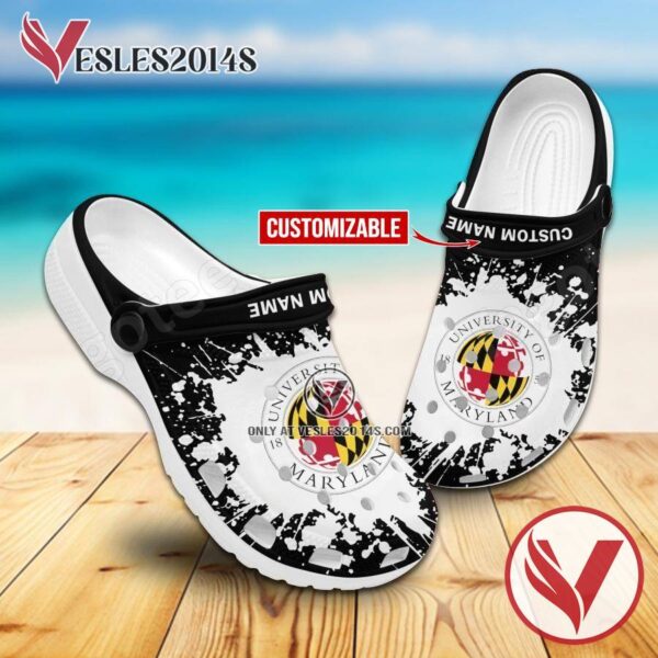 A.James Clark School of Engineering Crocs Classic Clogs, Unique Footwear For Fans