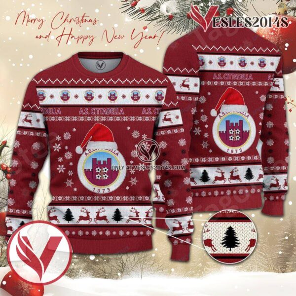 A.S. Cittadella 1973 Sport Ugly Christmas Sweater, Unique Gifts For Fans - Vesles2014aS 1