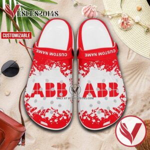 ABB Group Logo Crocs Clogs, Unique Footwear For Fans 1