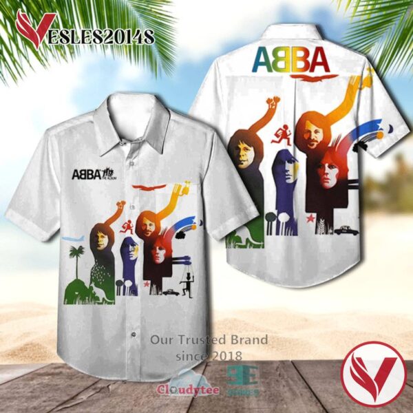 ABBA The Album Album Hawaiian Shirt, Best Gift For Music Lovers Vesles2014S