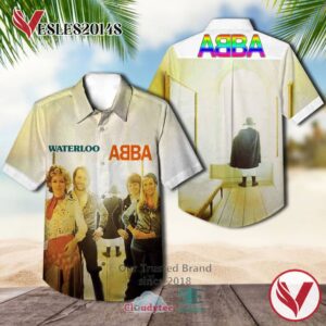 ABBA Waterloo Album Hawaiian Shirt, Best Gift For Music Lovers Vesles2014S
