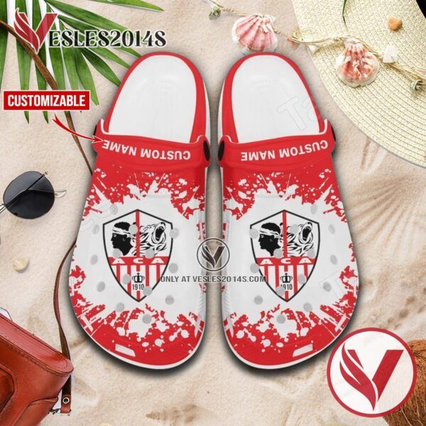 AC Ajaccio Custom Crocs Clogs, Unique Footwear For Fans 1